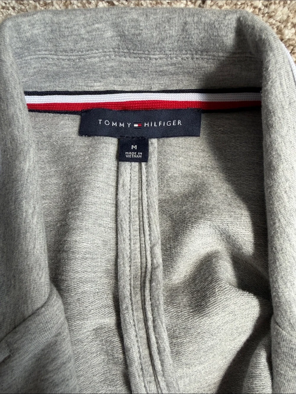 TOMMY HILFIGER Gray Knit Blazer/Jacket